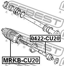 Пыльник рулевой рейки FEBEST MRKBCU20