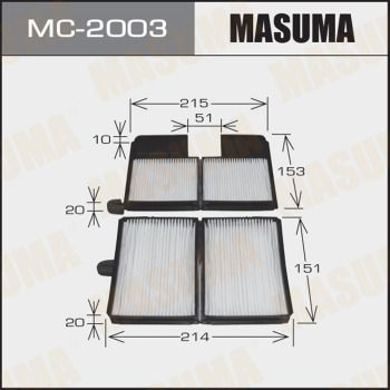 Фильтр салона Masuma MC2003