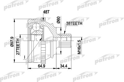 ШРУС PATRON PCV1229