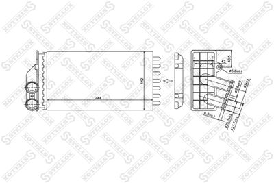 Радиатор отопителя STELLOX 1035103SX