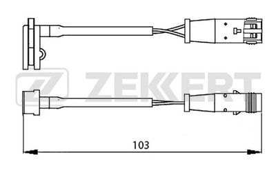 Датчик износа тормозных колодок Zekkert BS8019