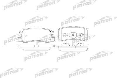 Колодки тормозные дисковые задние PATRON PBP1604