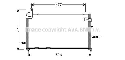 Радиатор кондиционера AVA DW5044