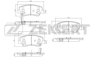 Колодки тормозные передние KRAFT KT091453
