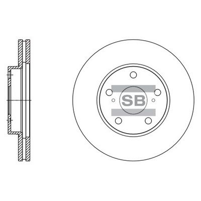 Диск тормозной SANGSIN SD4078