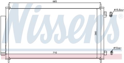 Радиатор кондиционера NISSENS 940163