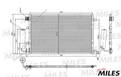 Радиатор кондиционера Miles ACCB026