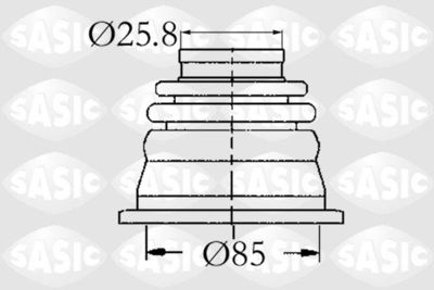 Пыльник ШРУС внутреннего комплект SASIC 4003408