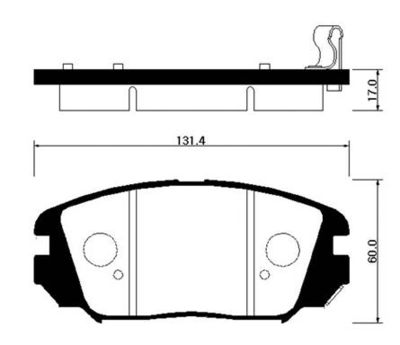 Колодки тормозные дисковые передние HSB HP0031