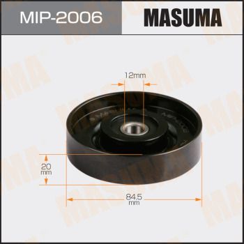 Ролик поликлинового ремня натяжной Masuma MIP2006