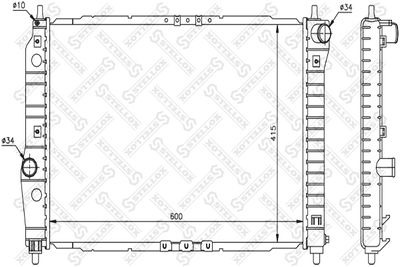 Радиатор STELLOX 1025341SX