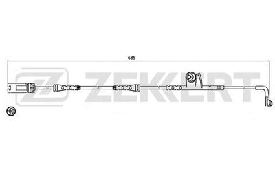Датчик износа тормозных колодок Zekkert BS8035