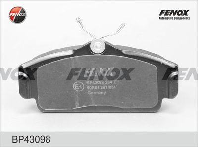 Колодки тормозные дисковые FENOX BP43098