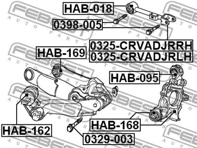 Болт HONDA 90396S7A010