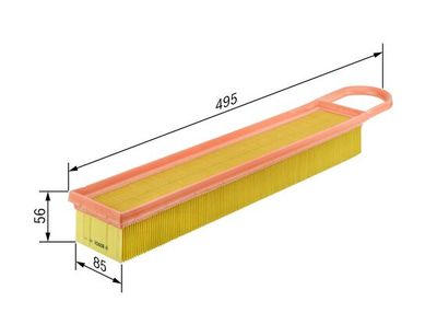 Фильтр воздушный BOSCH F026400050