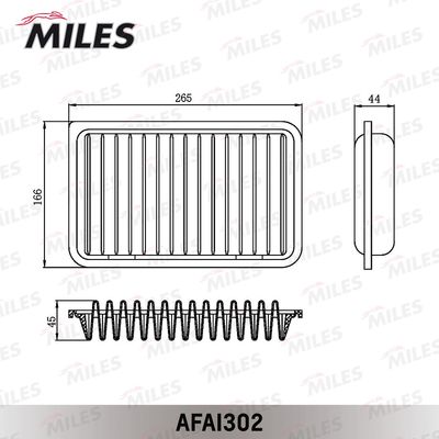 Фильтр воздушный Miles AFAI302