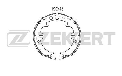Колодки тормозные барабанные задние Zekkert BK4046