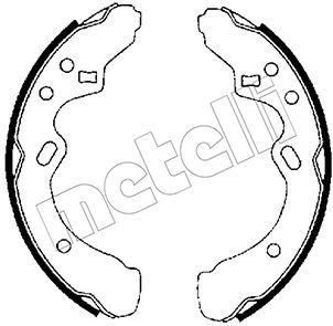 Колодки тормозные барабанные METELLI 530204