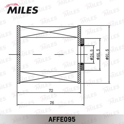 Фильтр топливный Miles AFFE095