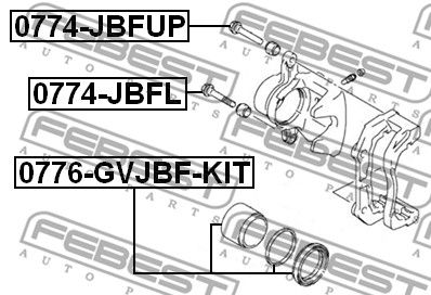 Направляющая суппорта тормозного переднего SUZUKI 5519165J00