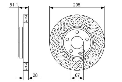 Диск тормозной BOSCH 0986479A58