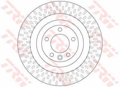 Диск тормозной задний TRW DF6505S