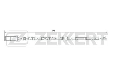 Датчик износа тормозных колодок Zekkert BS8076
