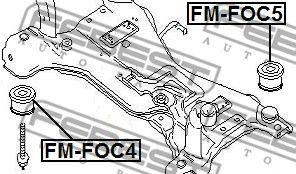 Сайлентблок заднего подрамника FEBEST FMFOC5