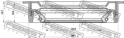 Сальник привода GENERAL MOTORS 25187787