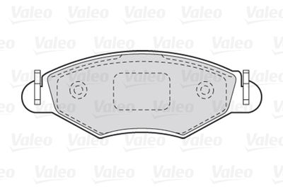 Комплект колодок для дискового тормоза VALEO 301461