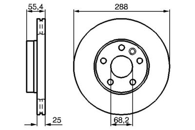 Диск тормозной BOSCH 0986478893
