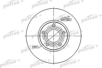Диск тормозной задний PATRON PBD2651