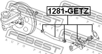 Цилиндр сцепления главный FEBEST 1281GETZ