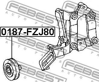 Ролик натяжителя FEBEST 0187FZJ80
