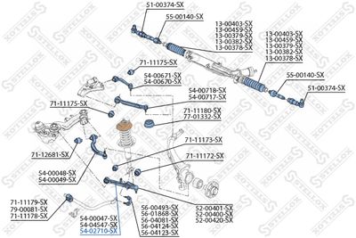Рычаг передний нижний STELLOX 5402710SX