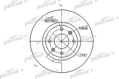 Диск тормозной передний PATRON PBD4183