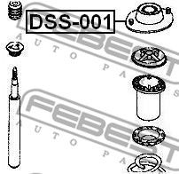 Опора амортизатора переднего FEBEST DSS001