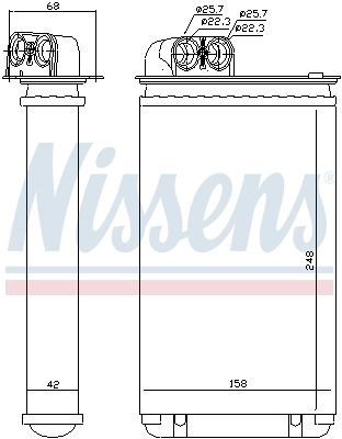 Радиатор отопителя NISSENS 72936