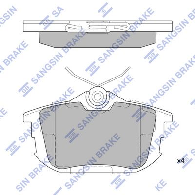 Колодки тормозные дисковые SANGSIN SP1531