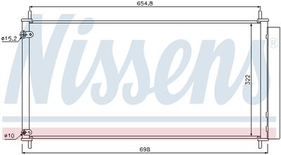 Радиатор кондиционера NISSENS 940036
