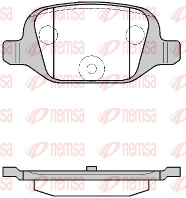 Колодки тормозные дисковые REMSA 072700