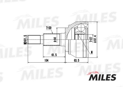 ШРУС наружный Miles GA20532