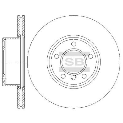 Диск тормозной передний SANGSIN SD5208