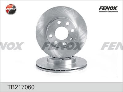 Диск тормозной передний вентилируемый FENOX TB217060