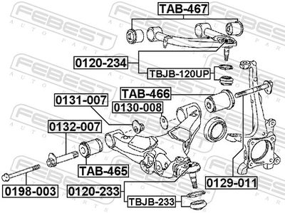 Шайба эксцентриковая TOYOTA 4845234011