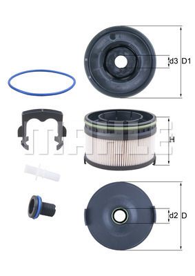 Фильтр топливный MAHLE KX568KIT