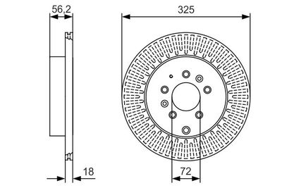 Диск тормозной BOSCH 0986479C30