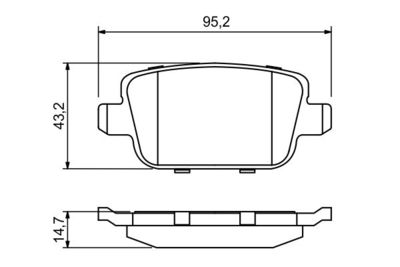 Колодки тормозные дисковые задние BOSCH 0986494247