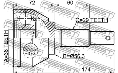 ШРУС наружный FEBEST 0210T31M9