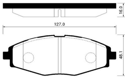 Колодки тормозные дисковые передние HSB HP2002